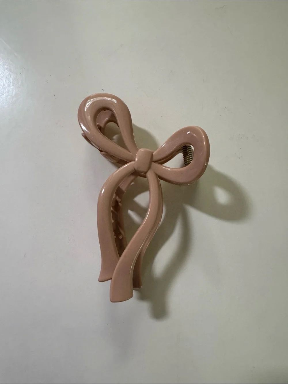 Stylish Bow Hair Clip for Women Plastic unique tan color Hairstyle Ponytail Bun